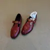 Zapatos Mary Jane Estilo Retro Francés Británico Camelia 2026 Primavera Nuevos Versátiles Tacón Grueso Correa en T Zapatos de una Sola Hebilla para Mujer
