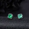 Pendientes de Racimo Completamente Diamantados de Nuevo Estilo Transfronterizos para Hombres, Modernos y Versátiles, Pendientes de Flor de Iris de Alta Gama en Forma de Cruz para Mujeres