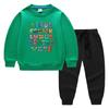 Nova Coleção Primavera e Outono 2026 Roupas Infantis Transfronteiriças Desenho Animado Conjunto de Duas Peças Roupa de Algodão com Manga Longa para Bebê