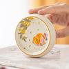 Tapa de cuenco de osmanthus para goldfish, tapa de platillo, cenicero para plantas, tapa de tetera, accesorios para ceremonia del té Kung Fu, pequeños adornos para mesa de té