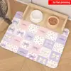 Mantel de Mascota Lindo de Dibujos Animados Diatomita Alimentación Lavable Gato y Perro Alfombrilla Absorbente de Agua Antideslizante Alfombrilla Específica para Mascotas Amazon