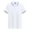 Playeras Polo Personalizadas de Borde Blanco Único, Ropa de Trabajo Transpirable, Camisetas de Manga Corta, Ropa de Trabajo Bordada Personalizada de Alta Gama, Playeras Polo Personalizadas
