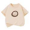 Roupas Infantis Estilo 2026 para Meninas, Camiseta Esportiva Casual Elegante e Versátil de Manga Curta, Top Estilo Coreano Ins para Meninos