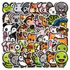 Pegatinas de grafiti de animales de dibujos animados, 40/80/200, para equipaje, coche, portátil, patineta, taza de agua, decoración impermeable