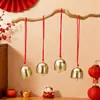 Decoração de Ano Novo Liga de Zinco Sino Dourado Pingente DIY Dia de Ano Novo Festival da Primavera Decoração de Casa Presente Artesanal Acessórios Atacado