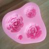 Vários tipo de flor pequena decoração de bolo de flor molde de açúcar chocolate líquido silicone molde mancha