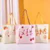 Saco de papel DuPont personalizado vintage à prova d'água sacola de compras de lona sacola tote de papel kraft DuPont logotipo personalizado