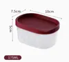 Conjunto de Recipientes Plásticos de Grau Alimentício para Armazenamento de Alimentos, Caixa Selada Hermeticamente, Seguro para Micro-ondas, Organizador de Frutas para Geladeira, Lancheira Bento Portátil