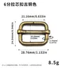 Hebilla de Boca de Pez de Bronce Multiespecificación Hebilla para Perro Ajuste de Núcleo de Tracción de Tres Velocidades Hebilla Japonesa Hebilla en Forma de D de Aleación de Zinc Venta al por Mayor