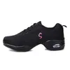 Zapatos de Baile Nuevos de Verano Transfronterizos, Zapatos de Baile Moderno de Malla Tejida Fly Transpirables, Zapatos de Baile de Suela Blanda para Baile Cuadrado de Adultos