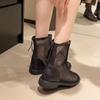 Botas de Malla de Verano 2025 Nuevas Transpirables Explosiones Botas de Mujer Malla Hueca Botas Martin Botines Malla Botas Altas
