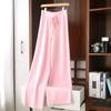 Calça Feminina de Malha com Lã de Viscose Macia e Cera, Perna Larga, Cintura Alta, Caimento Solto, Casual, Reta, Outono e Inverno