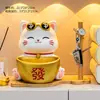 Adornos Creativos de Almacenamiento de Llaves de Entrada de Gato de la Suerte Estilo Chino Inauguración de Casa Nuevo Hogar Sala de Estar Decoración del Hogar Regalos de Empresa