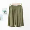 Pantalones Finos de Modal para Mujer Verano Sueltos Talla Grande Cómodos Pantalones de Pijama Cintura Alta Casual para el Hogar y Deportes