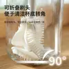Cepillo de copa de silicona con mango largo para limpiar tazas y jarrones, herramienta mágica para lavar biberones, versión extendida, cepillo de copa sin perforación