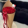 Novo Buquê Gigante de Casquinha de Sorvete com Papel Envolto Espesso para Flores, Materiais Florais Artesanais de Floricultura de Luxo