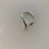 Joias Populares Ins Anel Banhado a Ouro Feminino Europeu e Americano Retro Moda Personalizado Celebridade da Internet Simples Elegante Anel de Dedo Linha