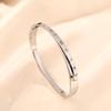 Pulsera de moda europea y americana cruz acero titanio mujer número romano personalidad alto sentido hebilla pulsera joyería no se desvanece