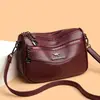 2025 Nueva Bolsa Cruzada para Mujer Bolsa Multicapa para Mujer Práctica Bolsa para Madre de Mediana Edad y Adultos Mayores Bolsa de Gran Capacidad Bolso de Hombro Comercio Exterior