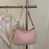 Bolso Cruzado de Hombro Único de Color Sólido de Gran Capacidad, Nuevo, Elegante, Moda de Verano 2026, Color Sólido Simple