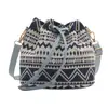 Estilo Étnico Tela de Nylon 2026 Nueva Moda Tendencia Cordón Casual Popular Bolso Cubo de Hombro Cruzado Único para Mujer