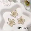 Coreia do Sul Dongdaemun fio de cobre enrolamento pingente redondo pingente de flor DIY acessórios de cabelo acessórios de brincos femininos material atacado