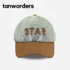 Gorra Plana de Mezclilla Color Block Retro Americana para Mujer Primavera Verano Nueva Ala Ancha Hace que la Cara se Vea Más Pequeña Gorra de Béisbol con Protección Solar