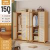 A8L Armario Pequeño para Apartamento Dormitorio Hogar Habitación de Alquiler Sencilla Infantil Fuerte y Duradero Dormitorio Bambú Individual