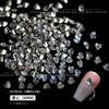 Celebridade da Internet Popular Joias de Nail Art Gelo Transparente Luxo Leve Cor Super Brilho Luz Diamante Apontado Zircônia Simples Amor Nail Art Zircônia