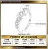 Anillo de Plata de Ley S925 con Moissanita en Forma de Lazo para Mujer Estilo Dulce de Princesa Lujo Ligero Joyería para Dedo Transfronterizo Área de EE. UU. Transmisión en Vivo