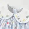 Vestido de Verano para Niña con Estampado de Estrella de Mar y Conchas, Vestido de Princesa Dulce y Transpirable sin Mangas, Vestido Fino de Bebé con Cuello