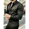Nova Camisa Masculina de Manga Longa com Estampa 3D Outono 2026 Primavera e Outono SHEIN AliExpress Moda Transfronteiriça Tendência Top