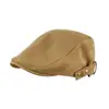Gorra de gamuza estilo británico para primavera y otoño, hace que la cara se vea más pequeña, versátil para parejas, gorra de boina reversible