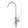 Torneira purificadora de água de aço inoxidável 304, purificador de água de pedra de quartzo, água potável direta, 2/4 pontos, acessórios para dispensador de água de cozinha