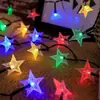 Luces de Cadena Solares para Exteriores para Jardín, Hogar, Luces Impermeables para Exteriores, Luces de Atmósfera para Balcón Terraza, Luces de Colores, Luces de Cadena para Colgar en Árboles