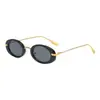 Nuevas Gafas de Sol Ovaladas Retro de Marco Pequeño, Gafas de Sol de Gama Alta Mismo Estilo que las Celebridades de Internet, Gafas de Sol Personalizadas de Pasarela al por Mayor