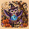 Pintura de diamantes y perlas temática de alienígenas para Halloween transfronterizo, con lindos fantasmas, gatos negros y calabazas. Pintura de pegatinas hecha a mano DIY, al por mayor