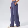 Moda Modal para Viajar Ropa de Gimnasia de Dos Piezas de Gama Alta con Caída Pantalones Rectos de Pierna Ancha Traje Deportivo Casual para Mujer