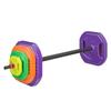 Juego de barra para ejercicios de salto, para hombres y mujeres, fitness en casa, sentadillas, barra recta, equipo de levantamiento de pesas, gimnasio, barra de agarre manual de colores