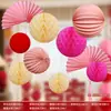 Set de Decoración para Habitación de Boda, Faroles de Moda, Guirnaldas Decorativas para Dormitorio y Sala de Estar de Boda, Artículos para Boda, Bola de Panal para Colgar en el Techo