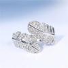Anillo de Pluma de Diseño Minimalista Nicho Coreano para Mujer Cerrado Lujo Ligero ins Anillo de Celebridad de Internet Trendy Pequeño y Fresco Joyería