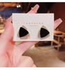 Pendientes triangulares Dongdaemun de Corea del Sur, nuevos pendientes elegantes y sencillos de estilo ins para mujer, joyería de alta gama para celebridades de Internet.