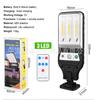 Nueva farola pequeña transfronteriza para exteriores, solar, impermeable, con control remoto, COB, inducción del cuerpo humano, LED, luz de pared para patio y jardín.