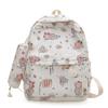 Linda Mochila Escolar Estampada de Capibara de Gran Capacidad de Nailon Ultraligero para Estudiante de Secundaria y Preparatoria al por Mayor