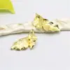 Nueva joyería de cobre fundido hecha a mano, hojas creativas, accesorios para el cabello de novia, material colgante, adornos de hojas