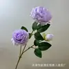 Estilo Europeu 3 Cabeças Peônia Casamento Flor Artificial Rosa Ocidental Peônia de Fibra de Núcleo Salão de Casamento Decoração de Casa Fabricante