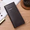 Nova Bolsa Portátil Transfronteiriça Masculina, Carteira Longa Masculina, Porta-Moedas com Múltiplos Slots para Cartão, Porta-Cartão de Banco Estilo Coreano Ultrafino e Simples