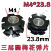 Porca Flor de Girassol M4 de Três Camadas, Porca Interna Sem Solda, Inserção de Mola de Flor de Ameixa para Tubos, Grande Quantidade, Preço Excelente, Entrega Rápida