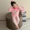 Ropa interior térmica unisex Otoño e Invierno Ropa de estar en casa Pijamas Dibujos animados Conjunto casual Nuevo Dos piezas Moderno