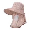 Sombrero de Sol con Protección UV para Mujer, Ala Ancha, Protección para Cuello y Cara, Malla Transpirable, Sombrero de Sol para Recolección de Té al Aire Libre